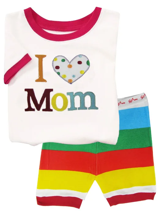 

Fashion Toddler Summer Clothes Girls Color Cotton Clothing Sets For Kids, As picture