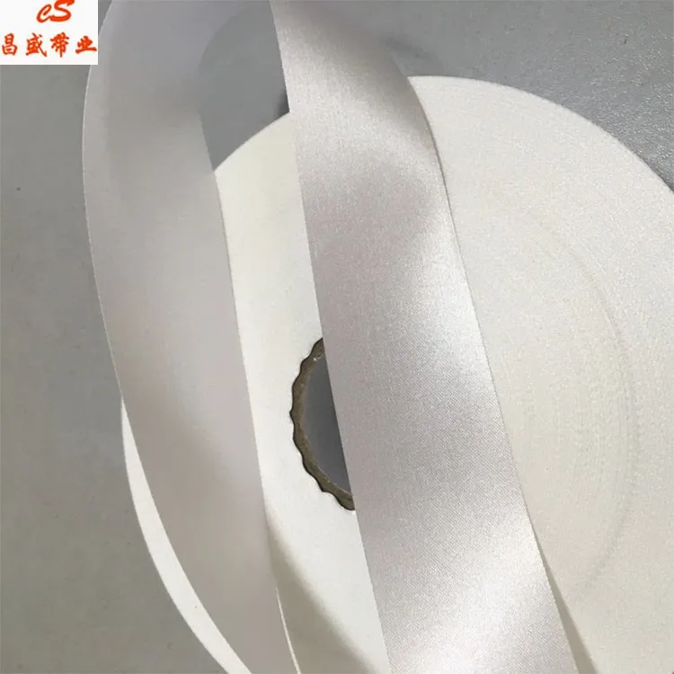 

polyester satin garment single/double side care label ribbon, N/a