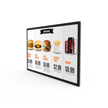 55 Inch Indoor Lcd Advertising Digital Screen For Cafe Menu List - Buy ...