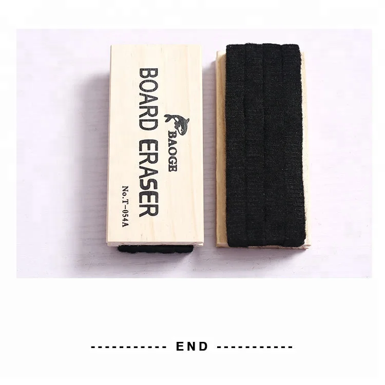 
Factory supply China wool felt blackboard eraser with wood 