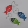 Promotion custom printing your logo floating eva foam fish shape keychain