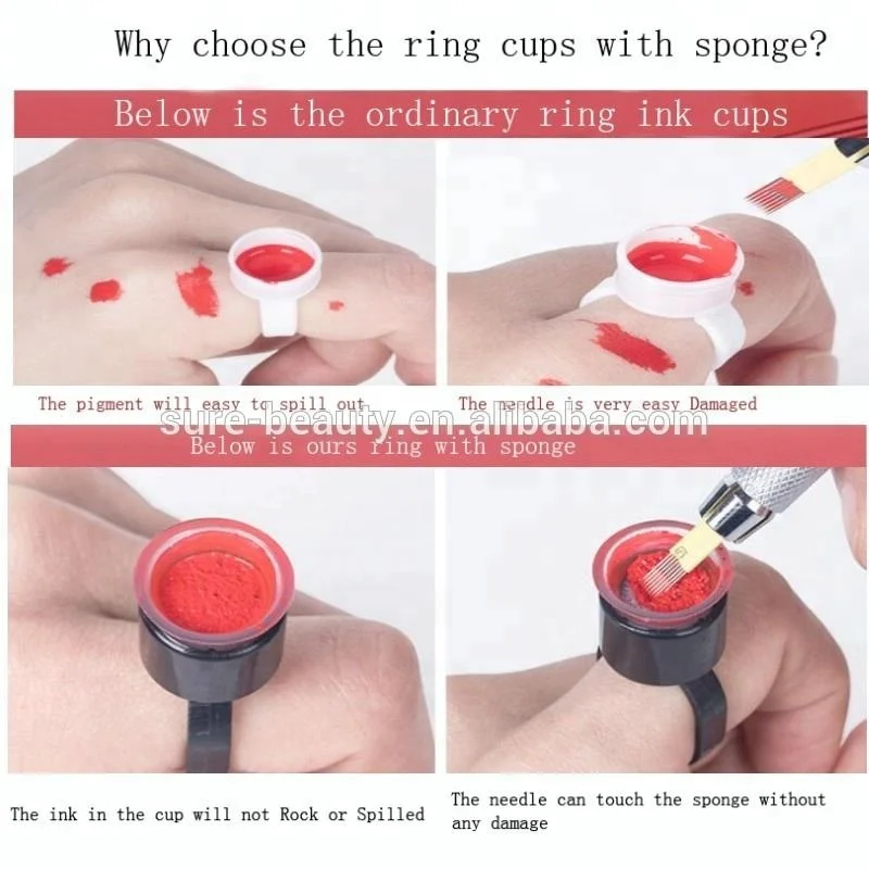 Sponge pigment ring cup