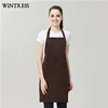 Wintress Hot selling black apron for women makeup apron custom waiter apron
