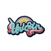 High quality handwork customized rainbow design club full embroidery patches