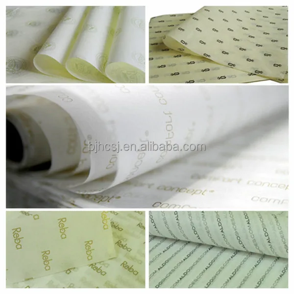 fashionable logo printed tissue wrapping paper