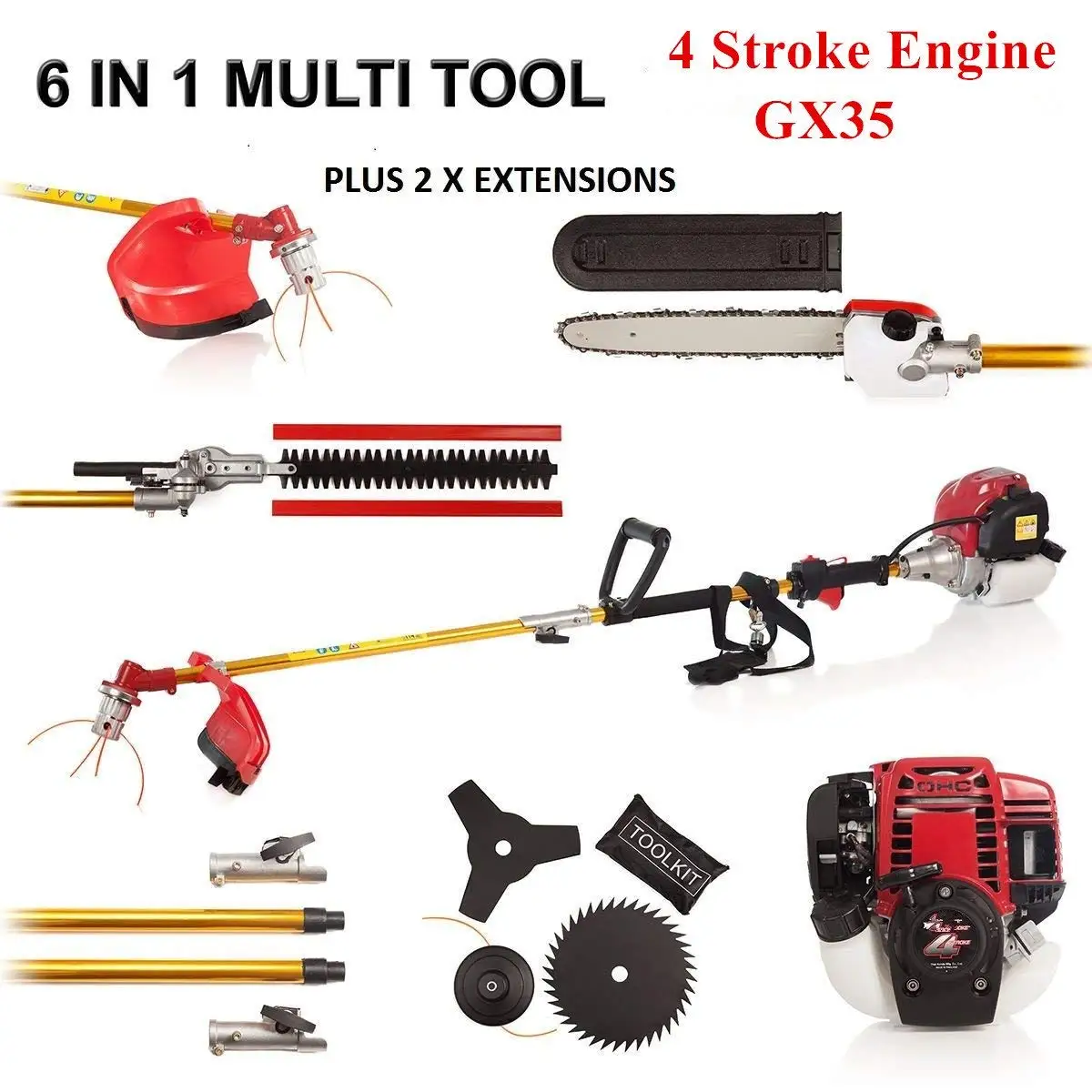 Air Filter ASSY 52cc 5 in1 Petrol Multi Tool Strimmer Brushcutter Hedge Trimmer