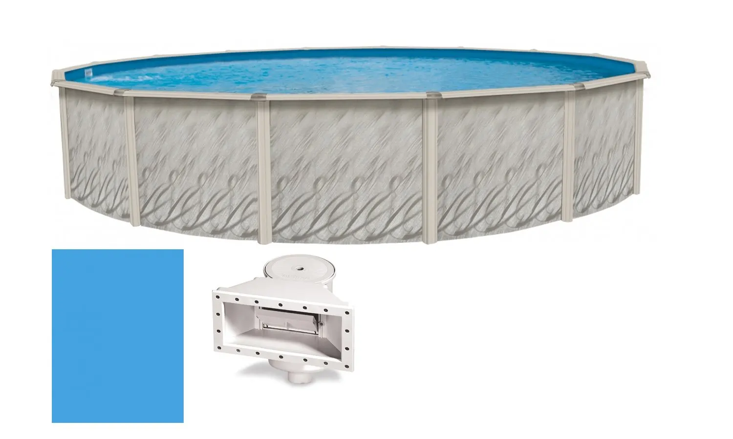 Wilbar Meadows Reprieve 12-Foot Round Above-Ground Swimming Pool 52-Inch He...