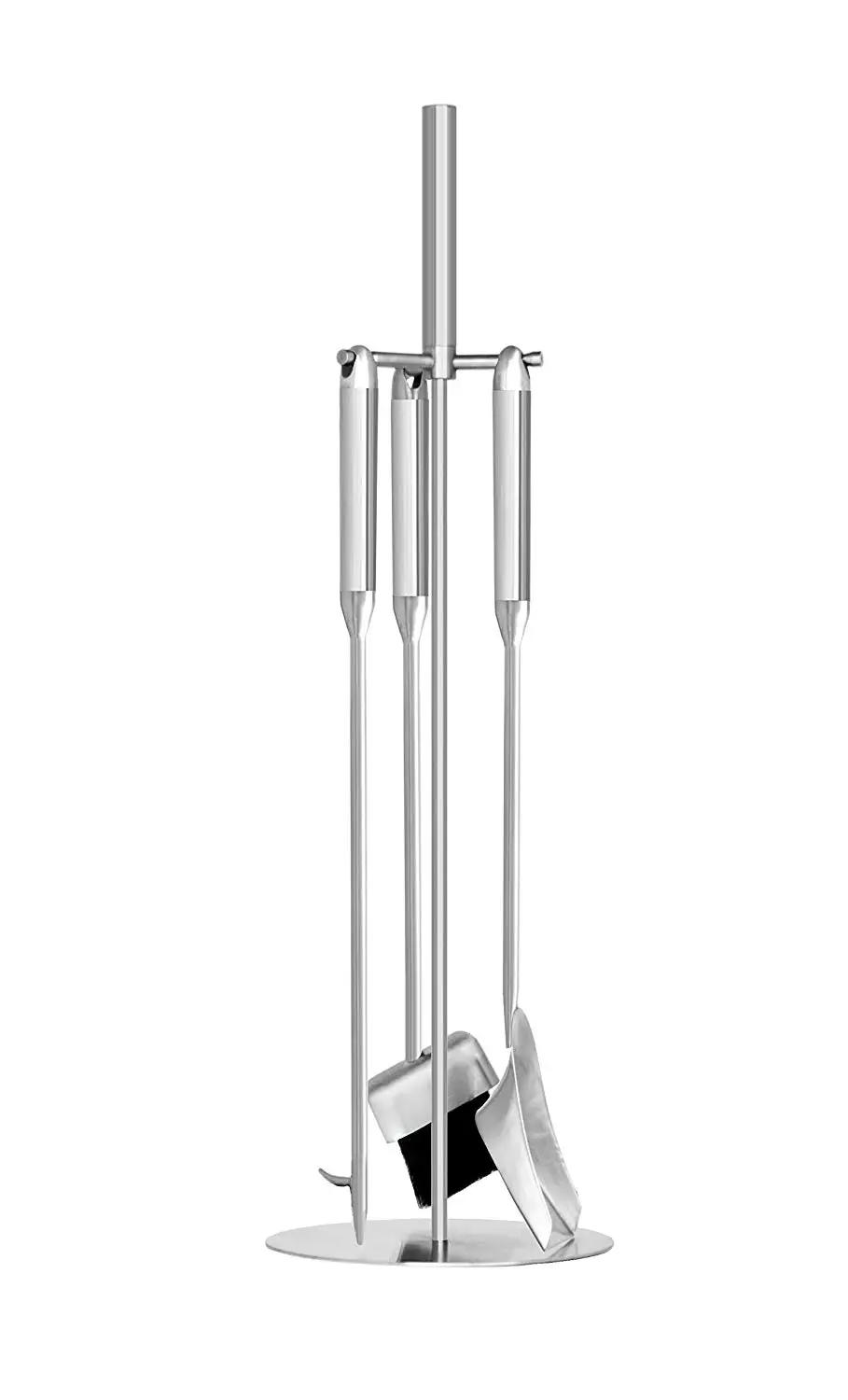 5 Piece Fireplace Companion Set With Shovel Broom Poker Tongs And