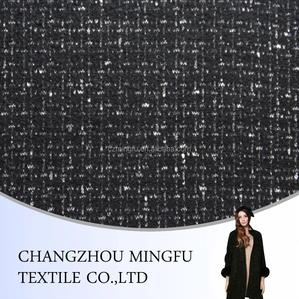 
High quality bolied wool knit fabric for coat and suit  (60366110152)