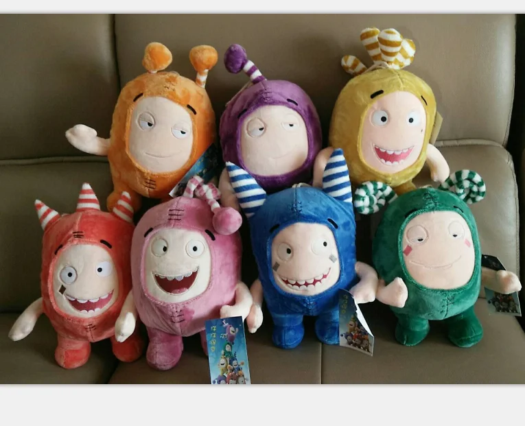 Singapore Animation Comedy Plush Standing Funny Stuffed Oddbods Toys 