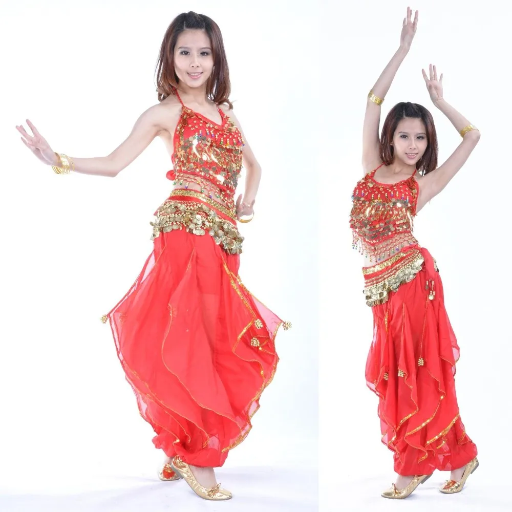 Women Arab Belly Dancing Performance Set Girls Oriental Indian Dance 