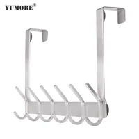 

Wholesale 304 stainless steel furniture metal over the door hook rack towel clothes hanger