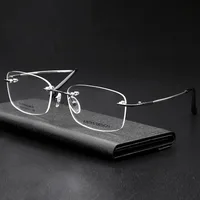 

wholesale good quality ultra light toughness rimless eyeglasses frames optical glasses women men