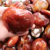 Natural agate amethyst hole Love Natural agate amethyst hole egg