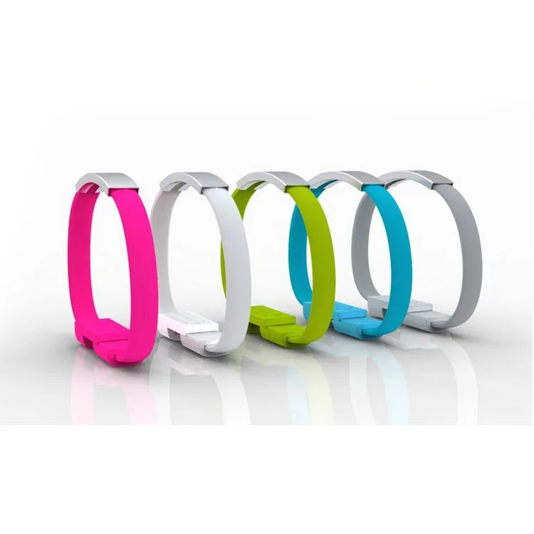 Wholesaler 2015 New Colorful USB 2.0 Data Sync Charger Wrist Bracelet
Shape Cable Lead Cord For Iphone 5S 6 6Plus