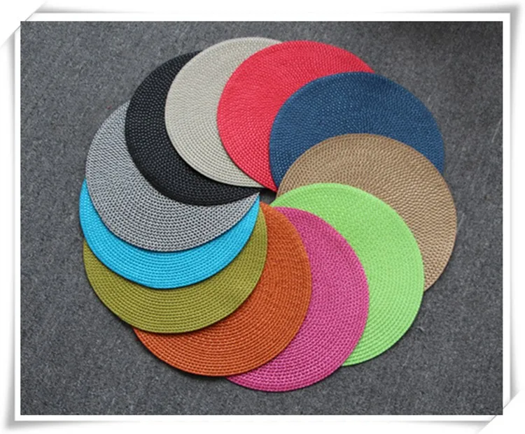 Wholesale Plastic Placemats Woven Round Pp Placemats Buy Plastic