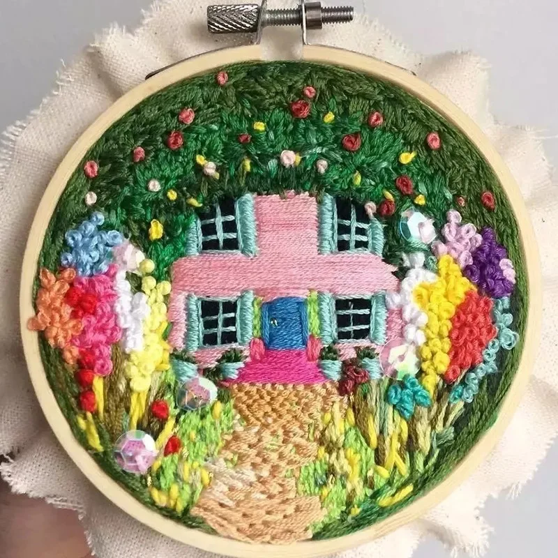 
embroidery hoop cross stitch Scenery Multi Patterns Chinese hoop Embroidery 