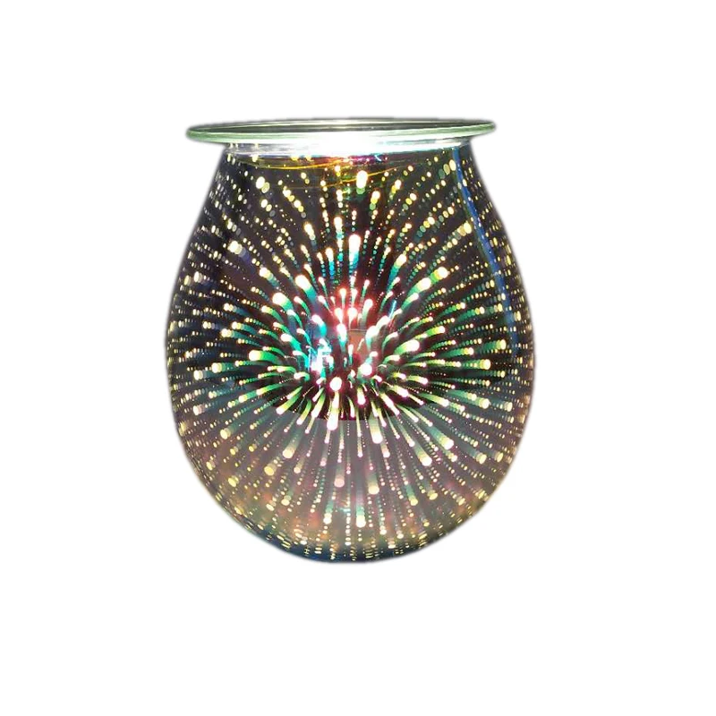 metal snowflake design wax melter silver plated aroma warmer