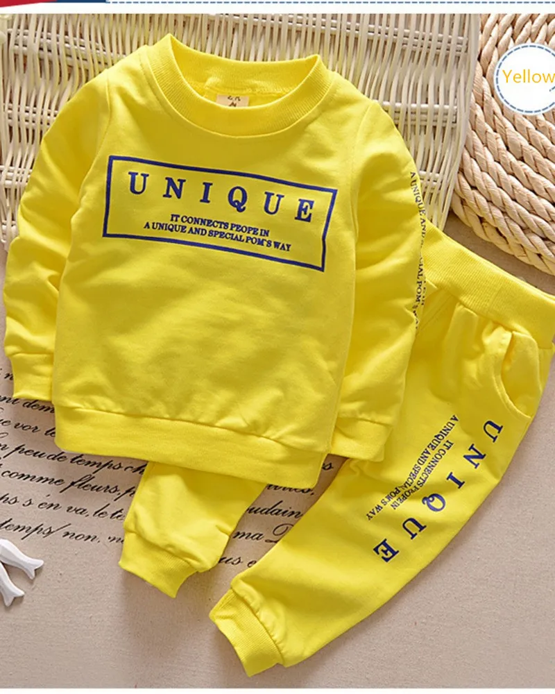 

Eco-friendly clothing set kids sports suit children tracksuit casual clothes, Red/yellow/grey/blue