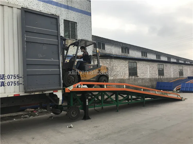 10300mm 10 Tons Load Capacity Steel Lorry Truck Loading Dock Ramp Slope