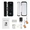 biometric access control remote Fingerprint recognition and RFID locking system for glass door