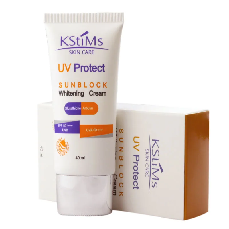 

Wholesale UV Protect Sunblock sunscreen Protection Arbutin and vitamin c black skin whitening day cream, White or customized