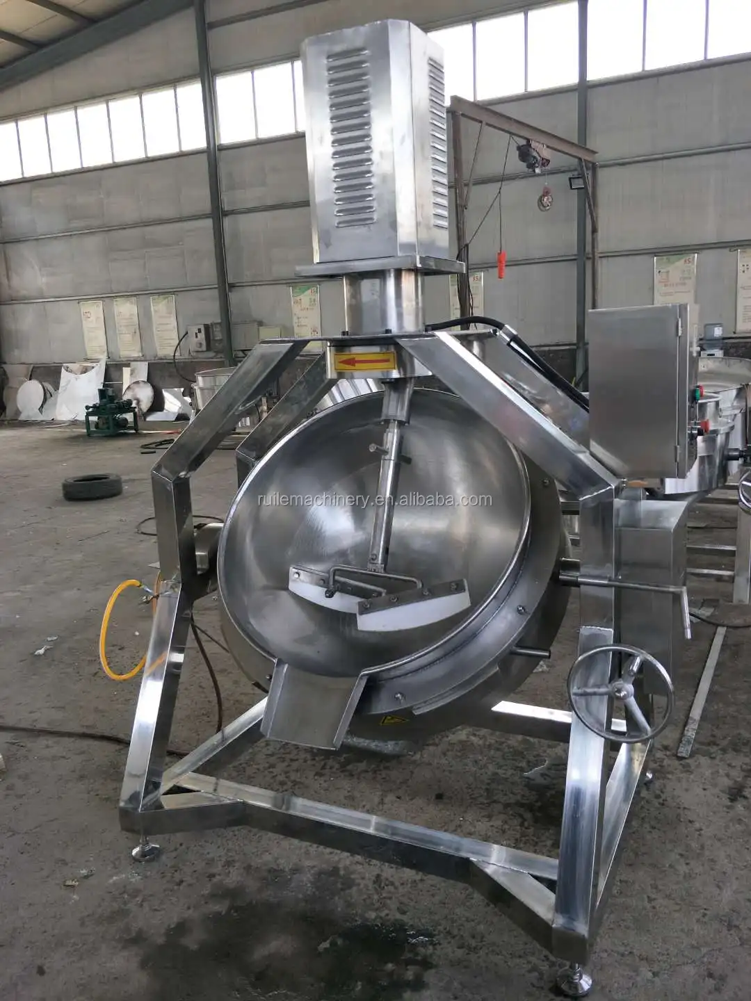 500 Liter Tiltiable Steam Jam Jacketed Cooking Kettle With Stirring Arm