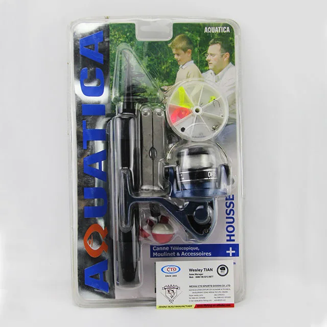 

Popular Fishing equipment for China fishing rods and reel sets, Black