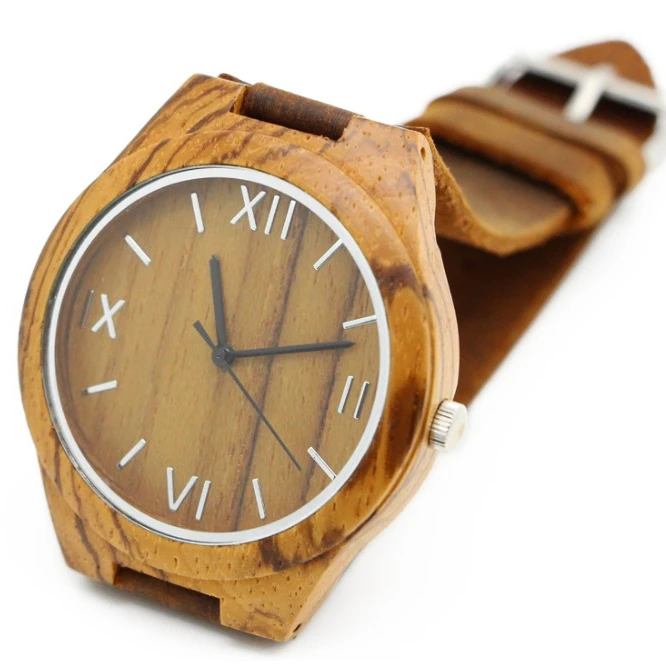 

2021 New Design Model Wooden Watch With Private Label Zebra Wood Fashion Ladies Lady Women Price Vogue Watch, Zebra color