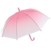 

21inch Transparent umbrella color changing gradient POE umbrella Creative promotion straight umbrella