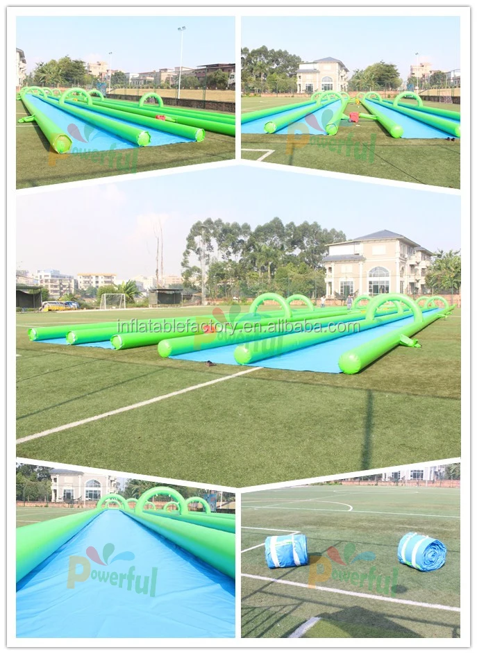 Crazy and popular custom inflatable water slip n slide for adult