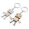High grade Creative Personality Retro Space Robot Metal Key Chain