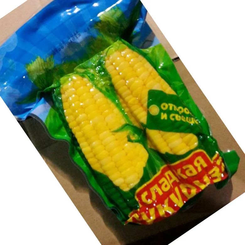 New Season High Quality Good Price Vacuum Pack Cooked Sweet Corn Cob In