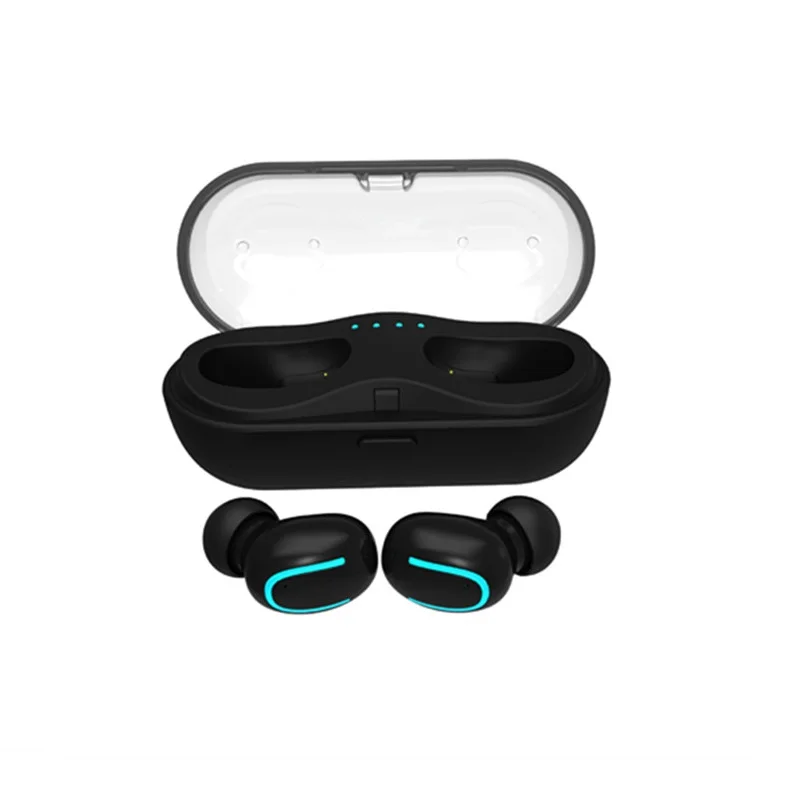 

mini in ear handsfree true sports without neckband earbuds headphone blue tooth tws wireless earphone