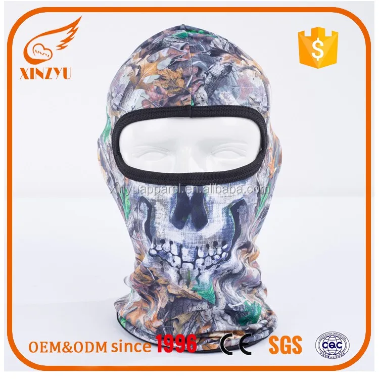 Windproof Full Face Ghost Skull Military Tactical Camo Face  Balaclava For Motorcycle Unisex
