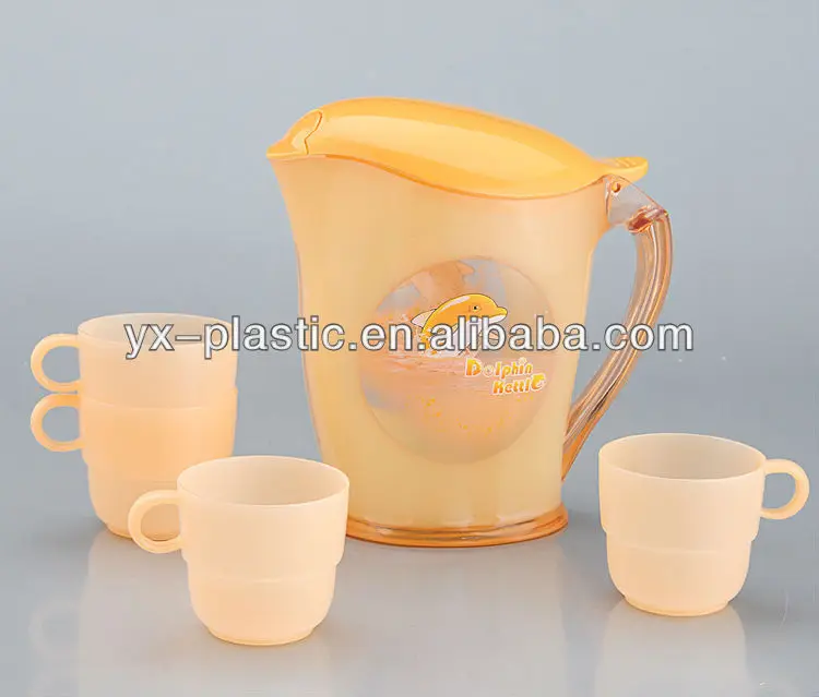 1200ml Plastic Juice Jug With Ice Tube And 4 Cups Set Buy Plastic