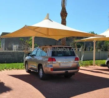 Outdoor Rain Cover Carport Membrane Structure Aluminum Car Parking