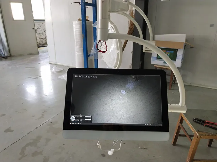 Operating room led light dual head with camera in hospital double demo surgical lamp