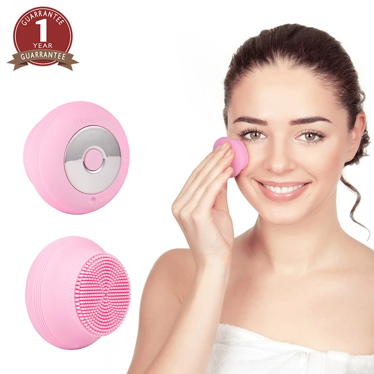 

100% Waterproof Portable electric silicone exfoliating facial wash brush for face, Customized