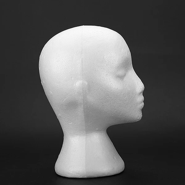 Female Styrofoam Foam Mannequin Manikin Head Stand Model Display Wig Hat Glasses 