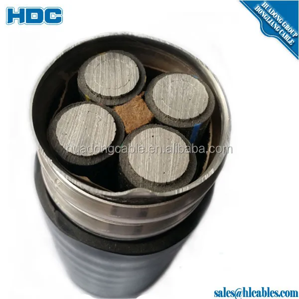 600/1000V Metal Clad MC armored cable MC/BX cable 12/2 Aluminum