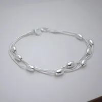 

925 silver fashion high quality grace and temperament sliver beaded bracelet women