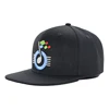 Plastic Buckle Embroidery 6-Panel Hip Hop Caps Plain Snapback Hats Trucker Cap