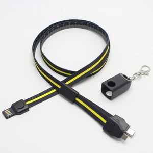 3 1 Fabric Lanyard Charging Cable