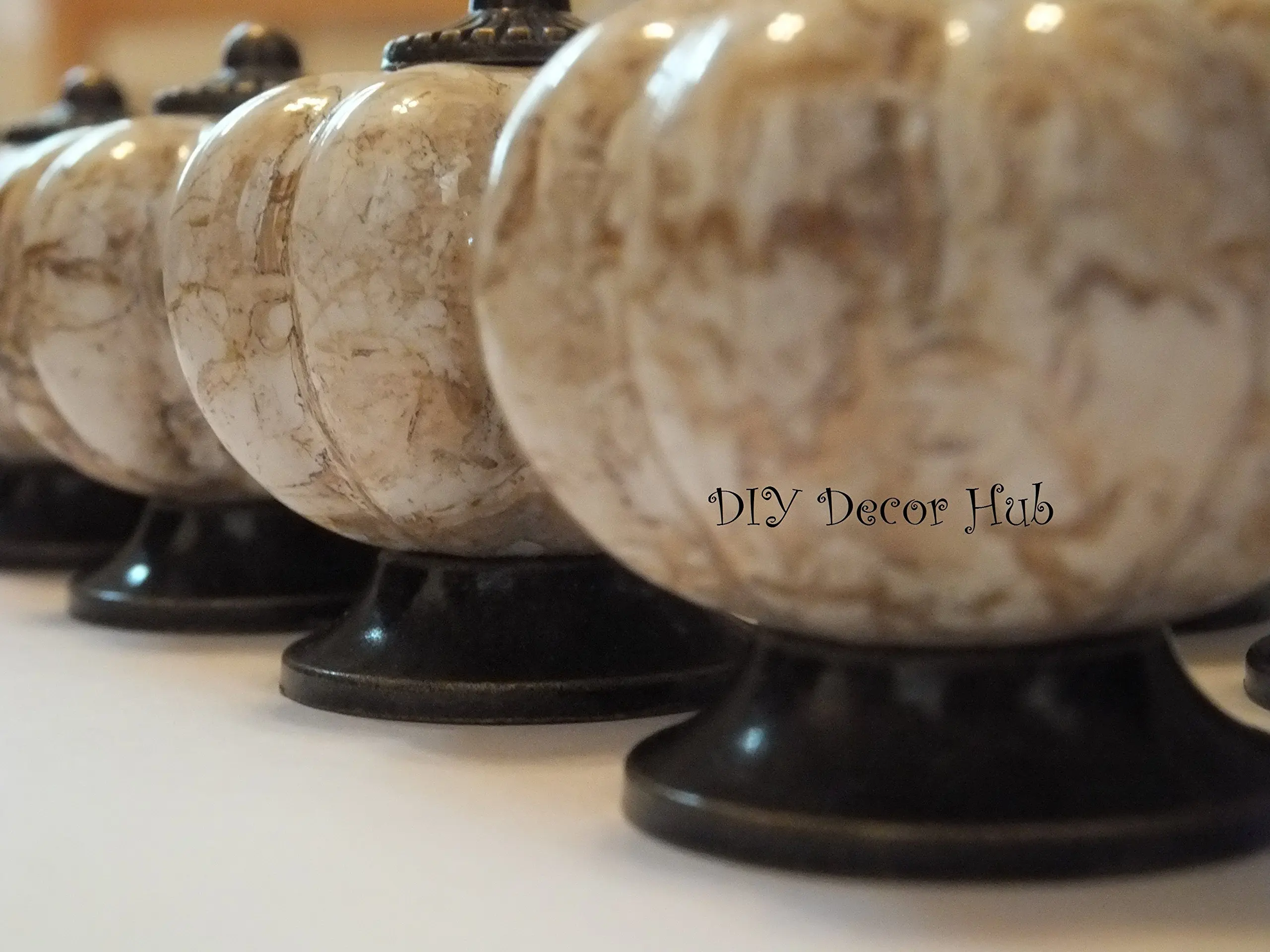 Buy Diy Decor Hub Set Of 10 Antique Ceramic Pumpkin Knobs Handles