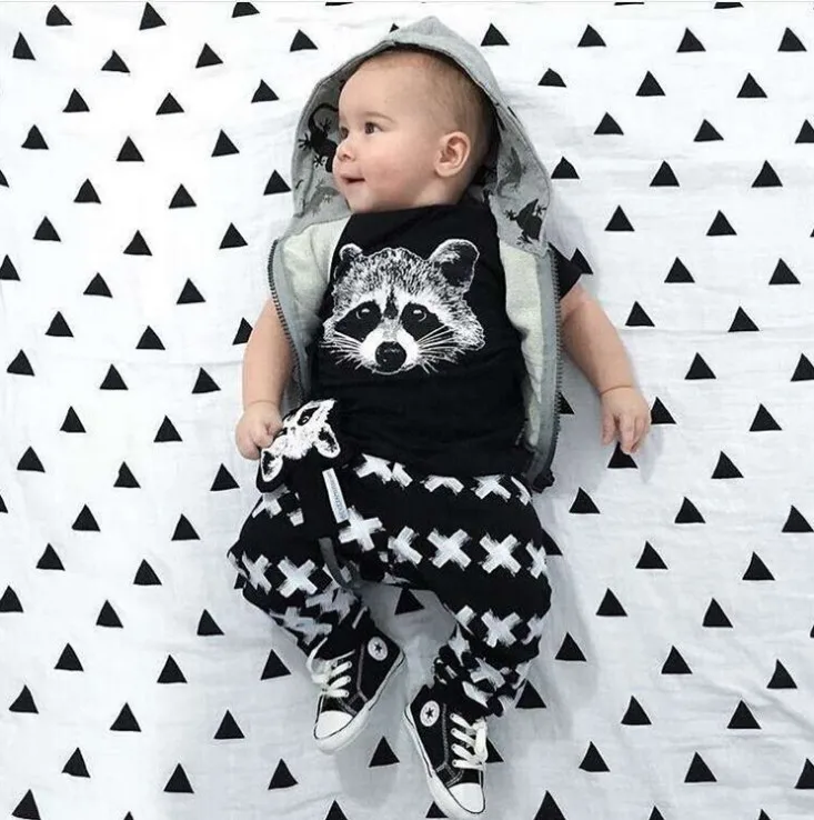 

2PCS/Set Toddler Baby sleepwear Tops T-shirt+ Pants Kids Clothes Outfits