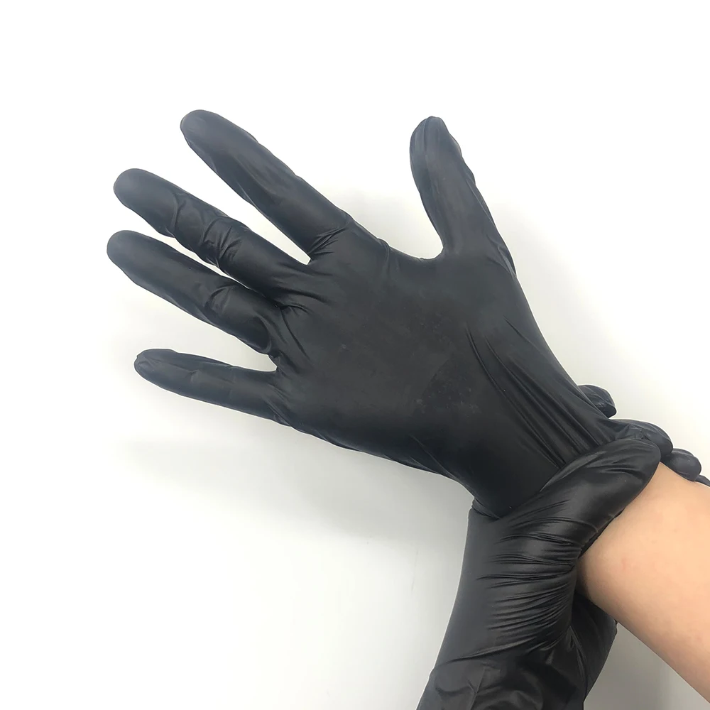 Hair Dye Black Vinyl Gloves Buy Black Vinyl Gloves,Powder Free Vinyl