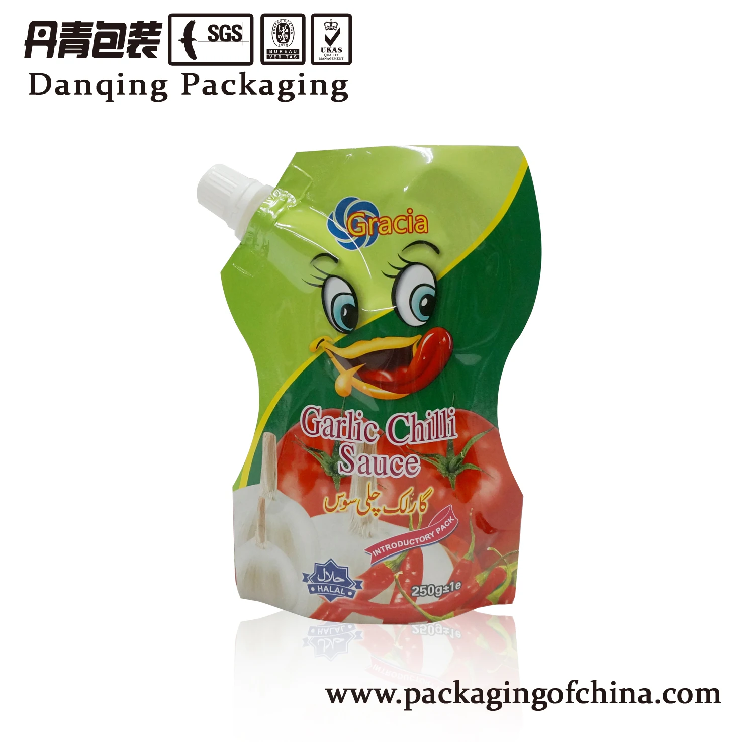 DQ PACK flexible packaging Foreign exotic shape pouch for food packaging