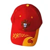 Baseball cap style 100% canvas material Portugal fooaball caps