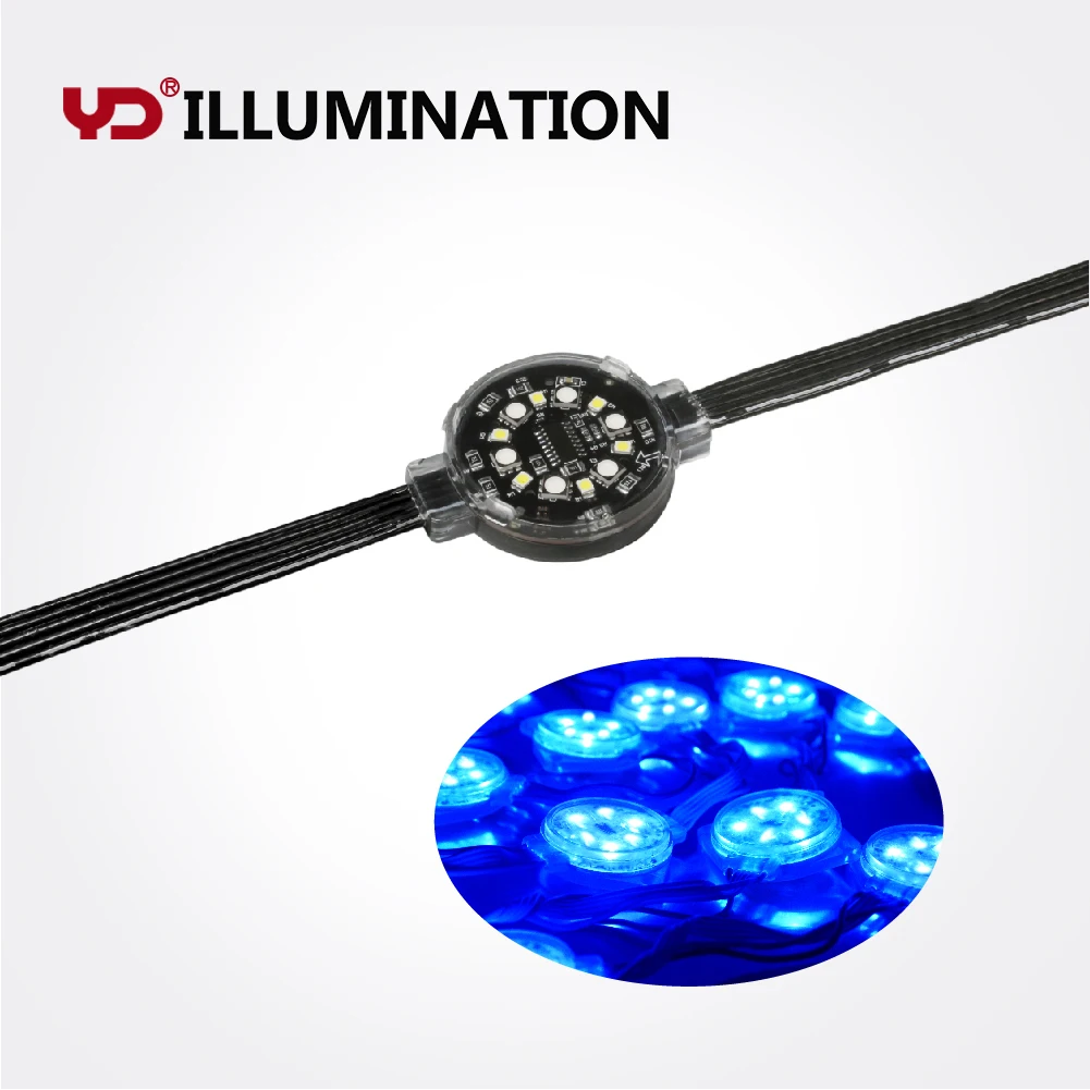 
programmable rgb led pixel lights tls3001for cable stayed bridge lighting 